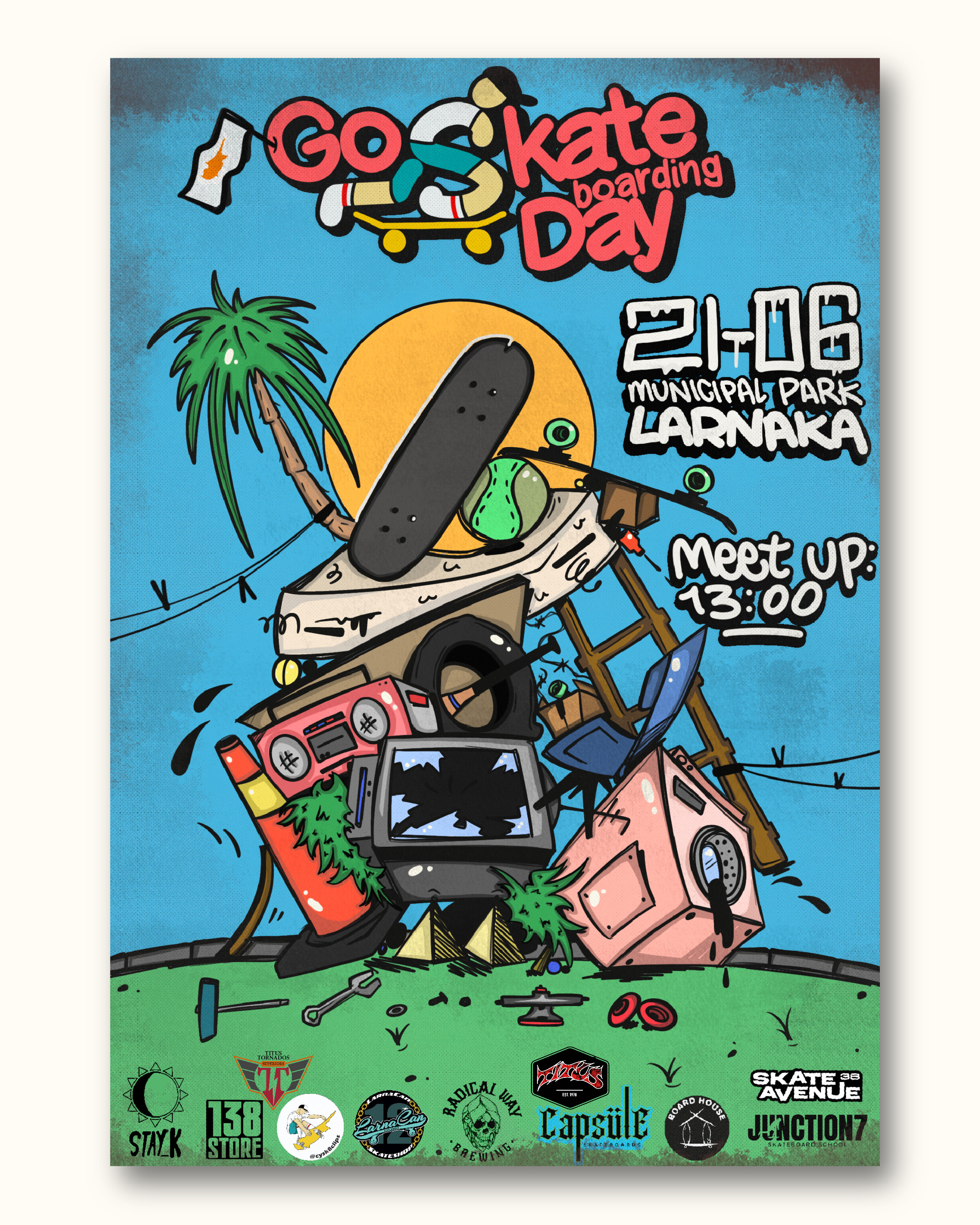 Go Skateboarding Day 2026 Cyprus poster